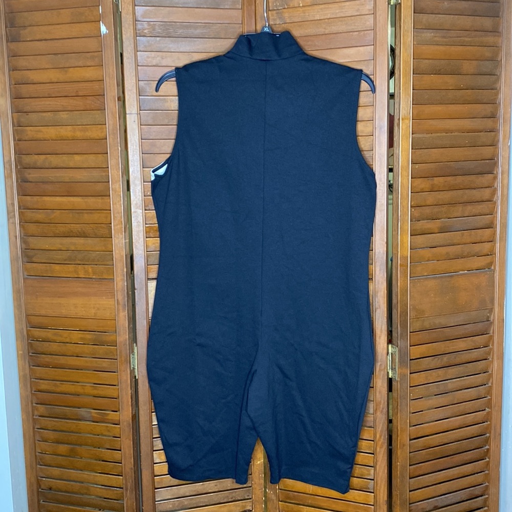 Biker Color Block Striped Plus Size Short Sleeve … - image 2